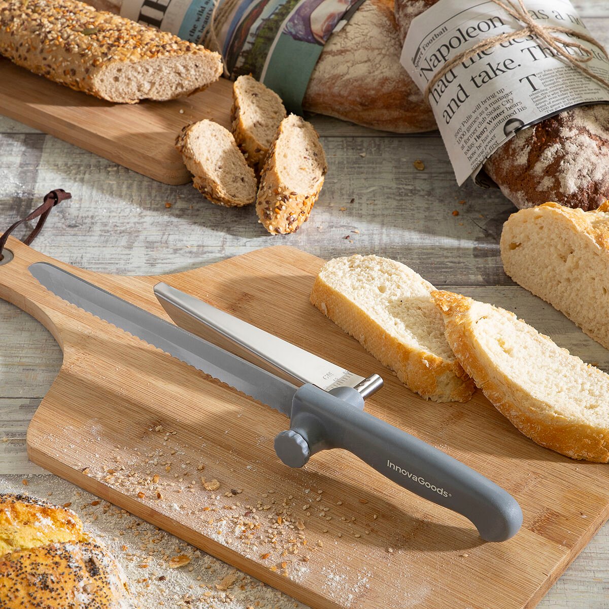 Bread Knife with Adjustable Cutting Guide Kutway InnovaGoods_18