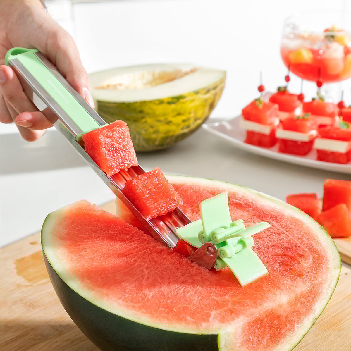 Watermelon Cube Cutter Cutmil InnovaGoods_1