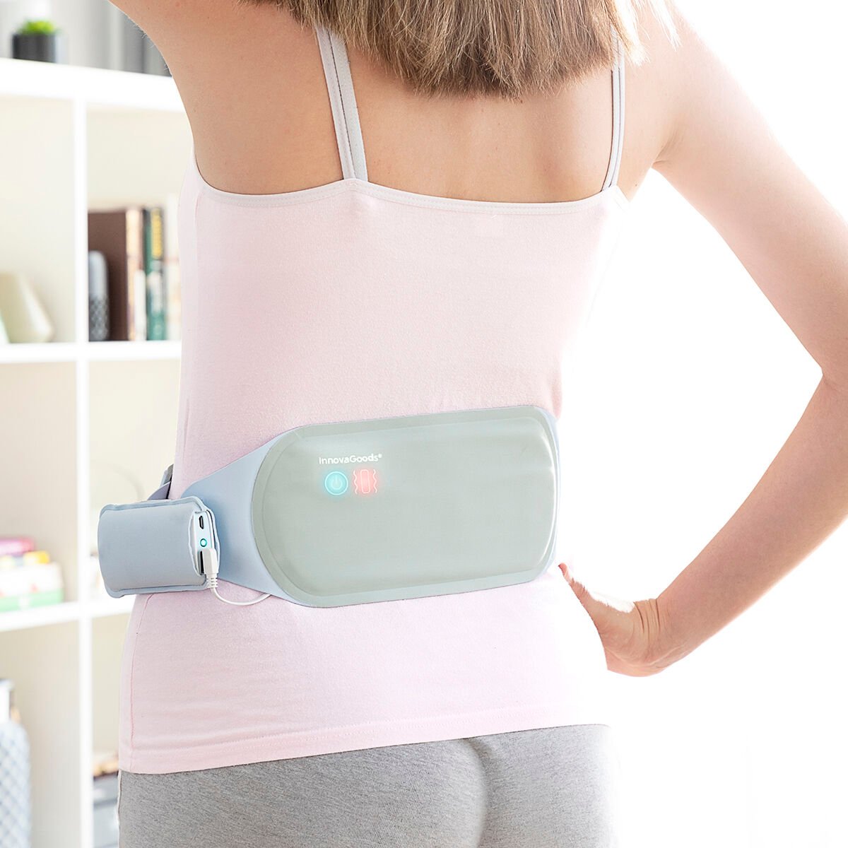 Rechargeable Wireless Massage and Heat Belt Beldisse InnovaGoods_3