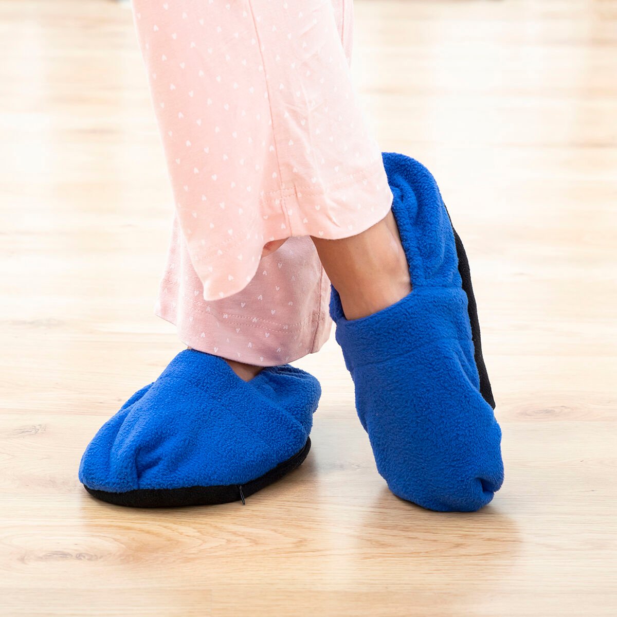 Microwavable Heated Slippers InnovaGoods Blue_14