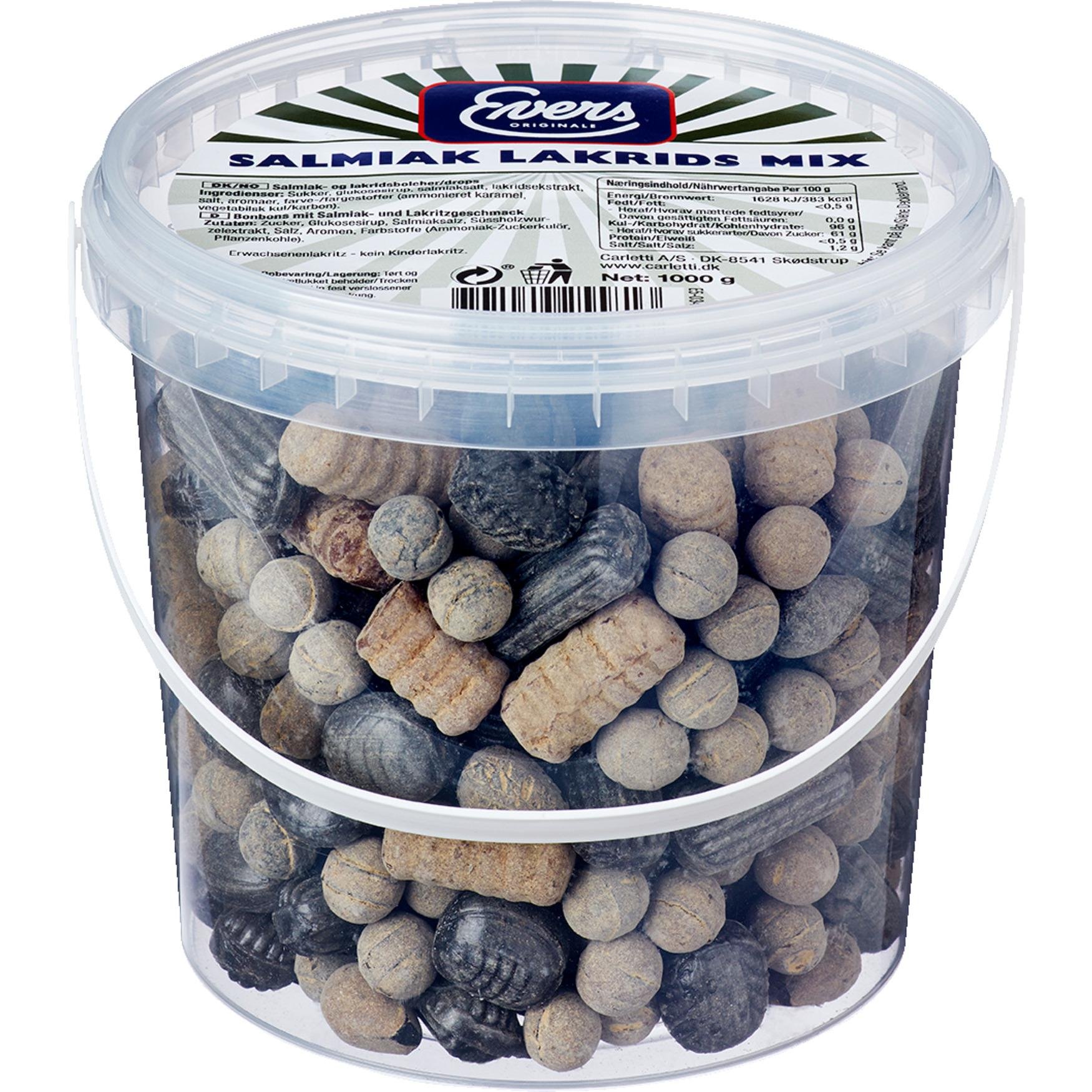 Evers Salmiak Lakrids Mix 1kg_0