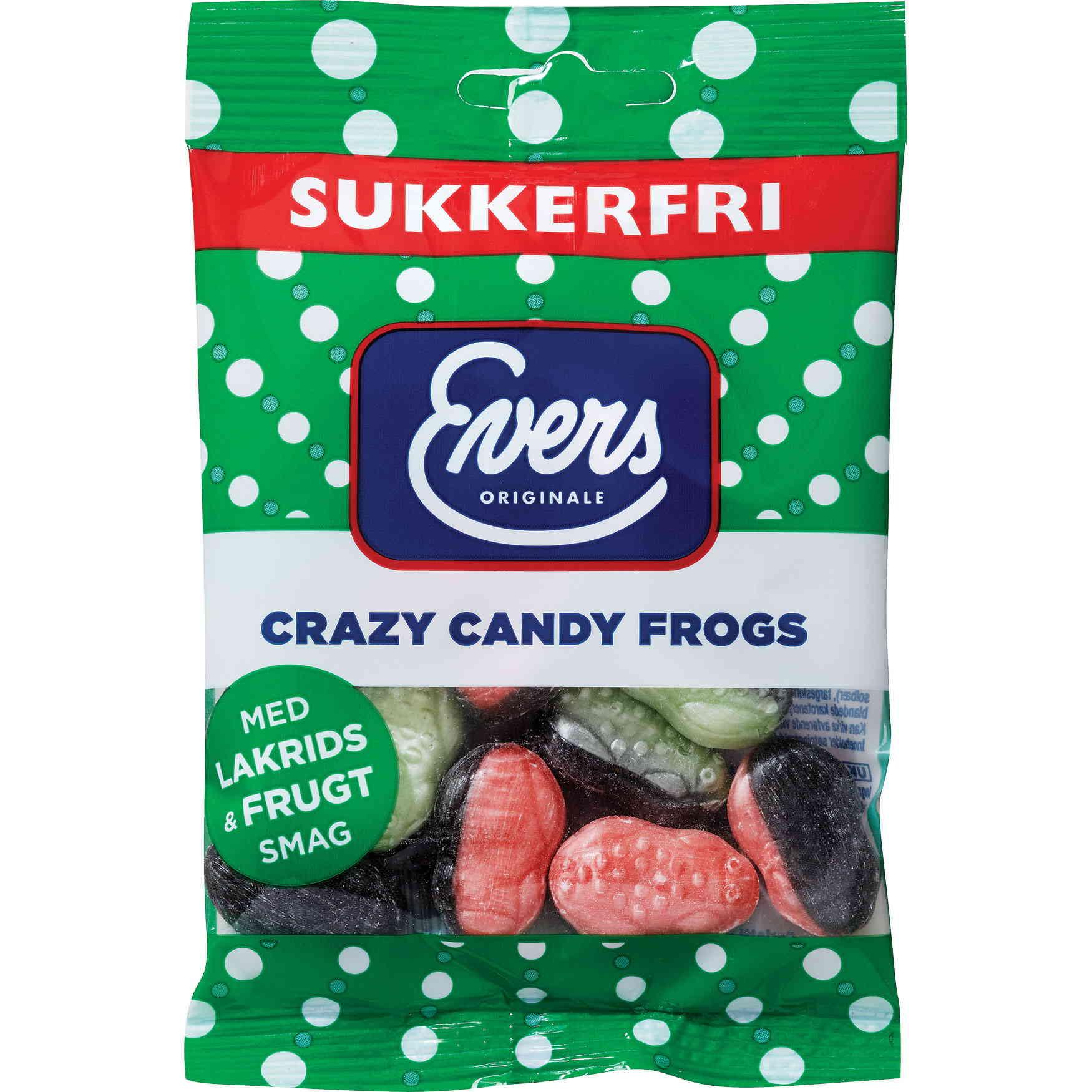 Evers Sukkerfri Crazy Candy Frogs 70g_0