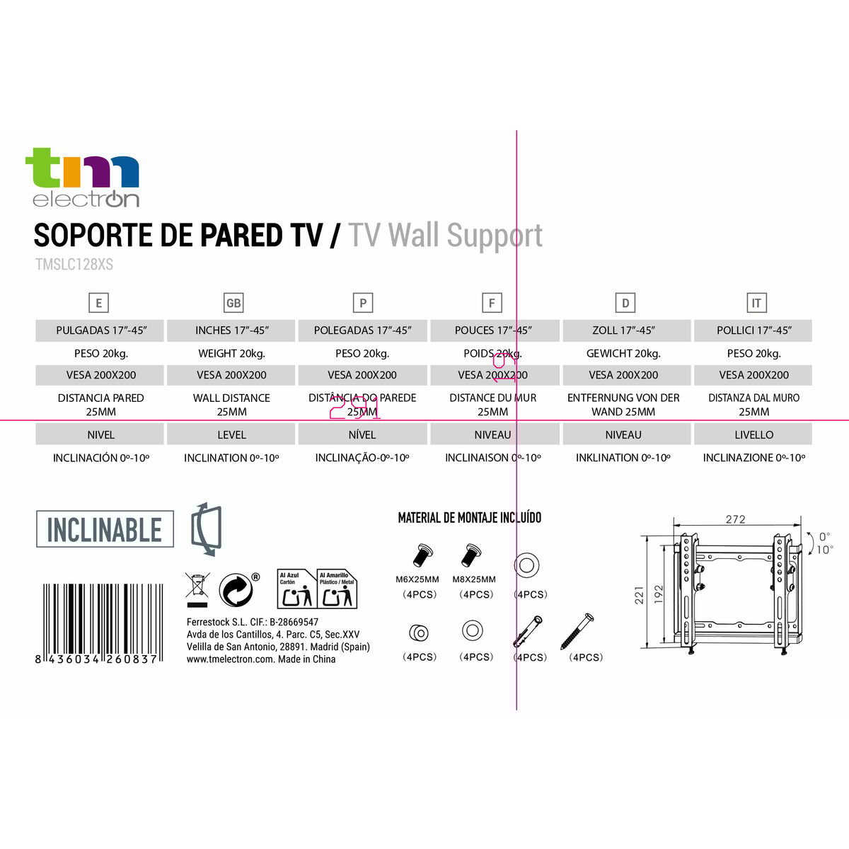 TV Mount TM Electron 20 kg 17-42_7