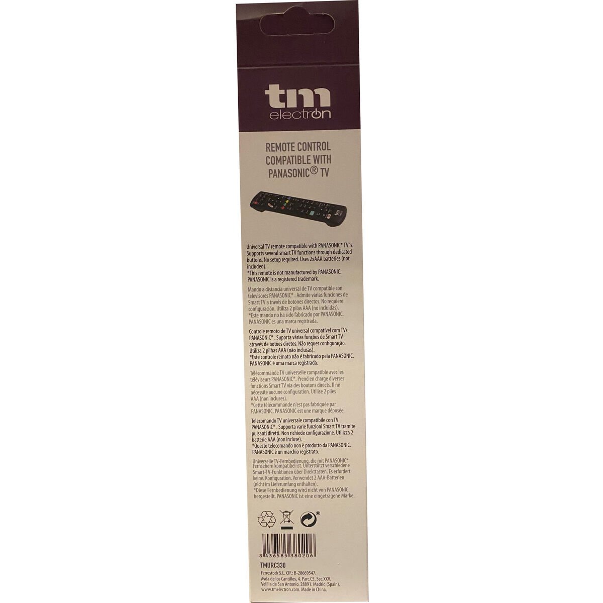 Universal Remote Control TM Electron Black_6