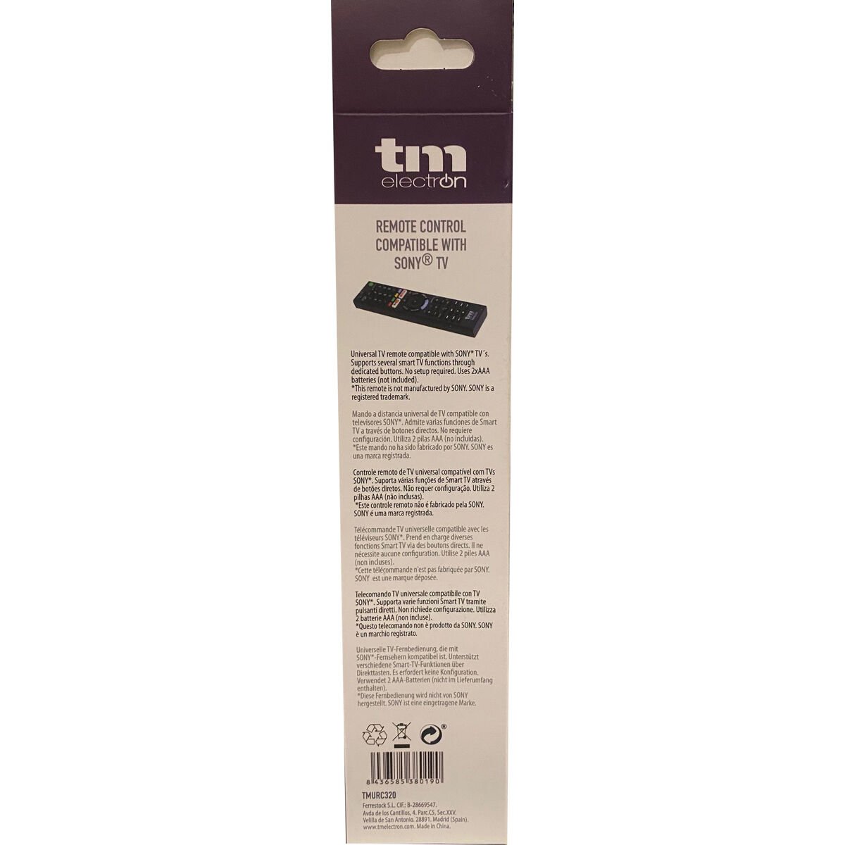 Universal Remote Control TM Electron Black_4