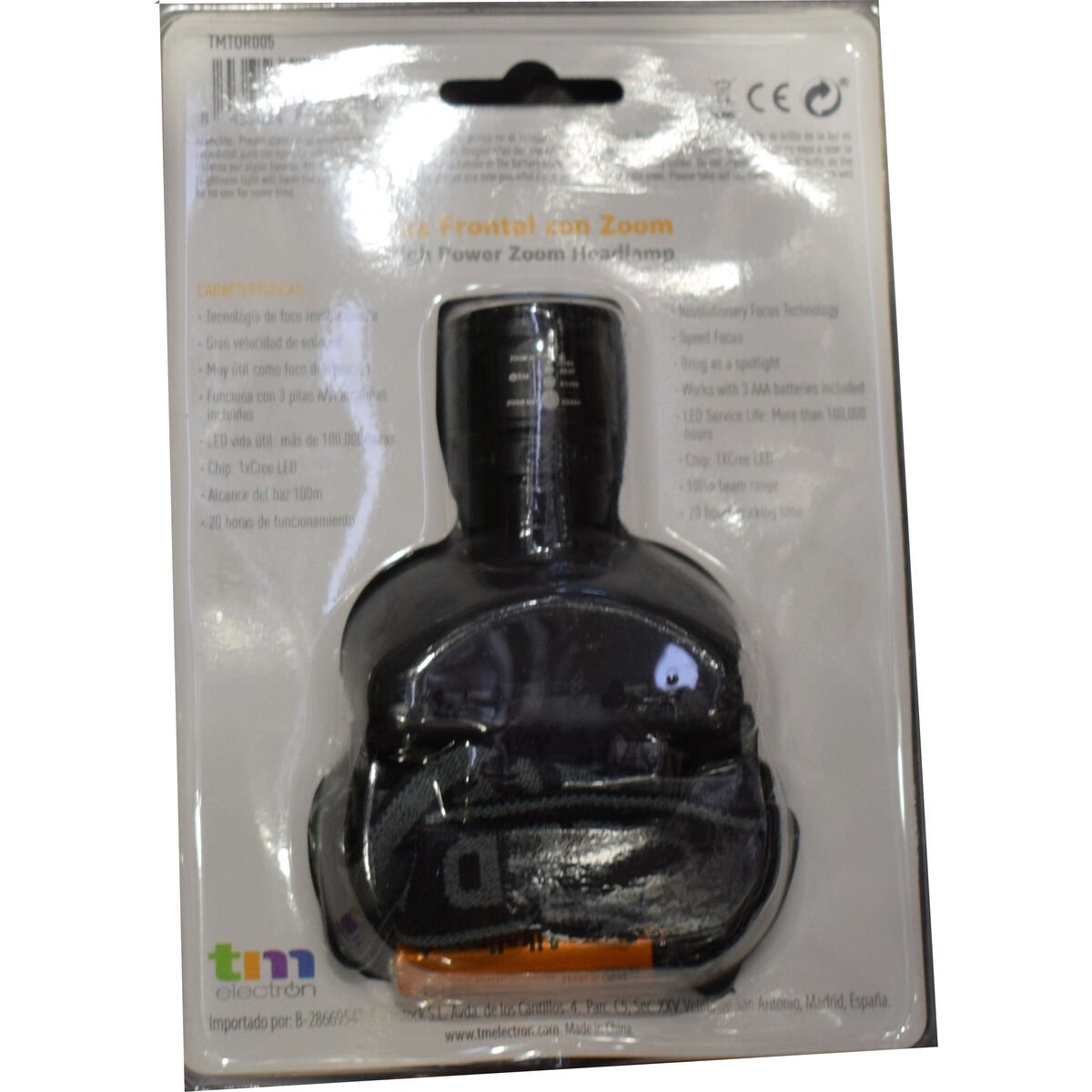 LED Head Torch TM Electron Zoom Black 3W_4