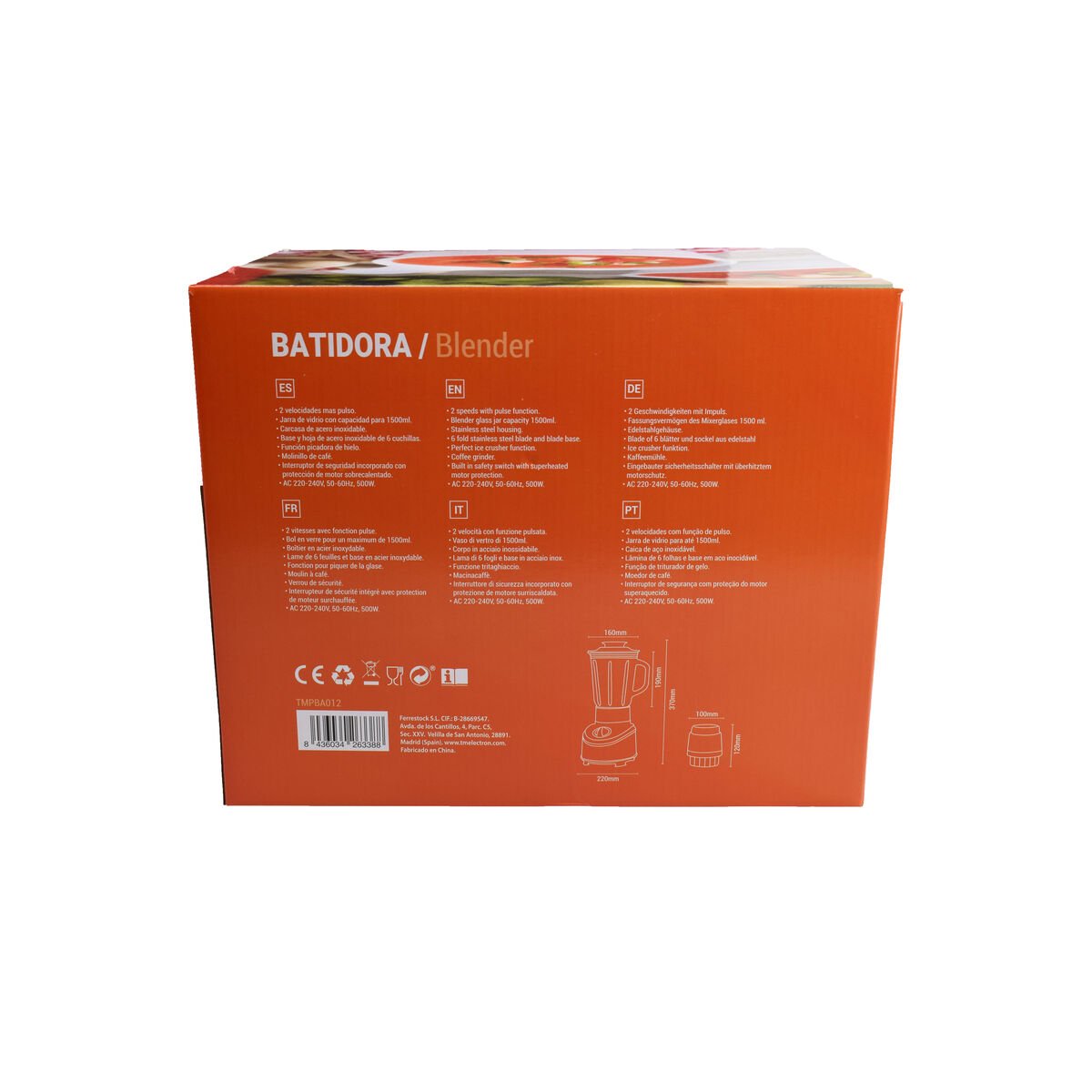 Cup Blender TM Electron Stainless steel 500 W_4