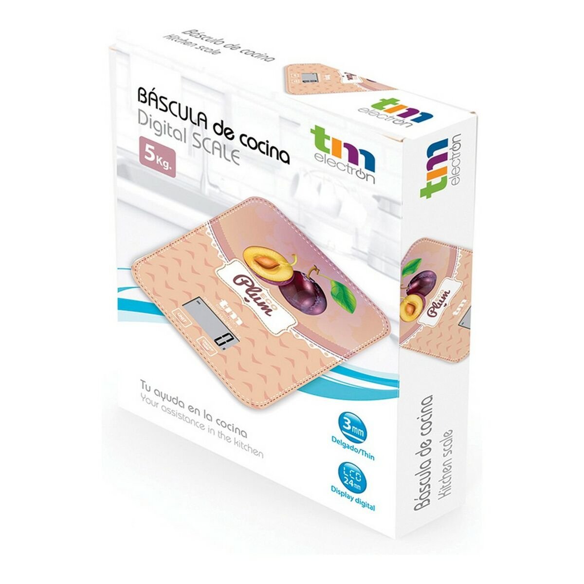 kitchen scale TM Electron Eco Plum 5 kg_15