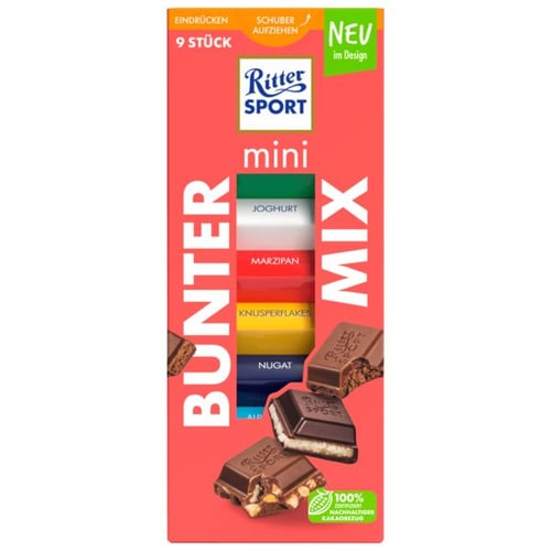 Ritter Sport Mini Tower Färgglad blandning 150 g_0