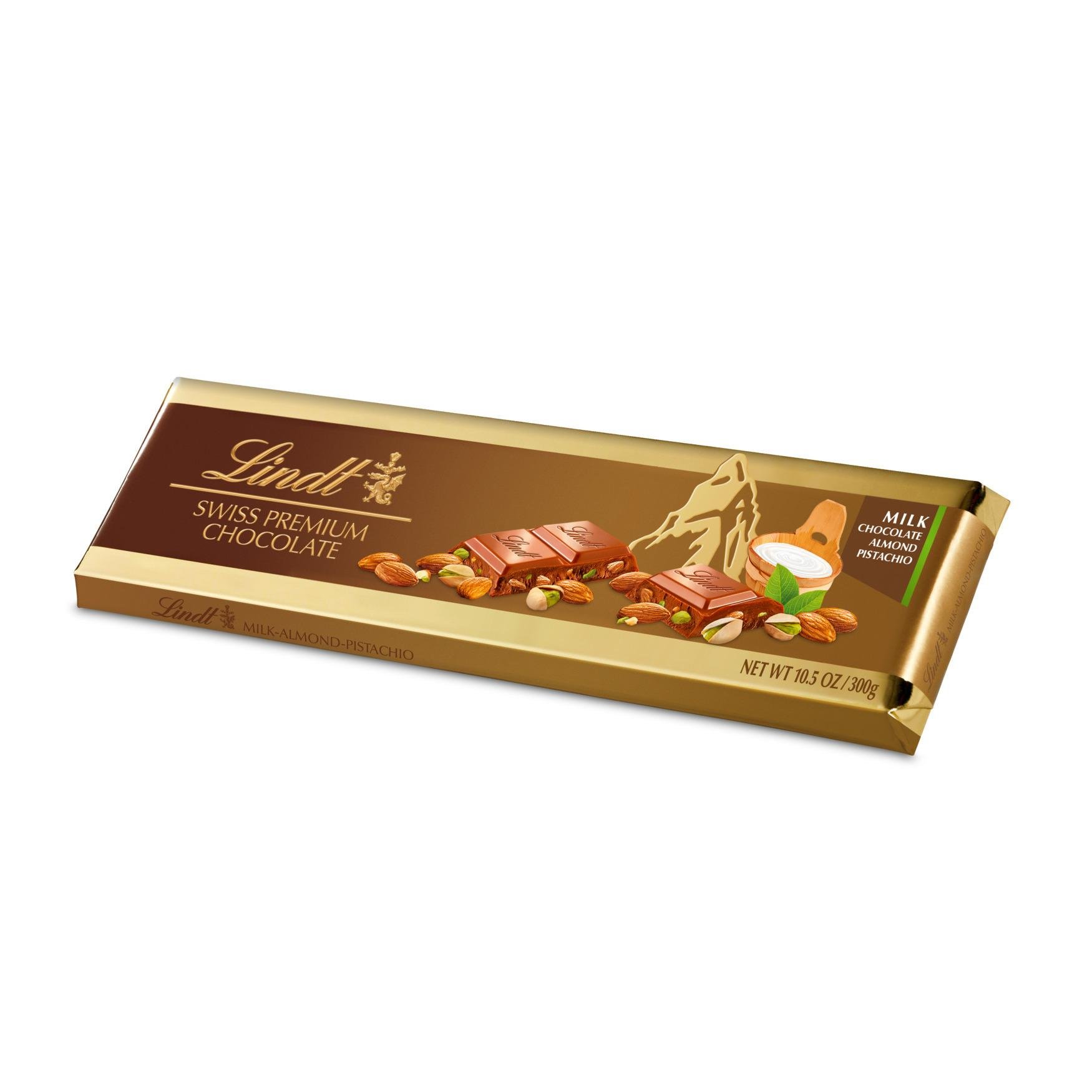 Lindt Premium Milk Almond Pistachio 300g_0