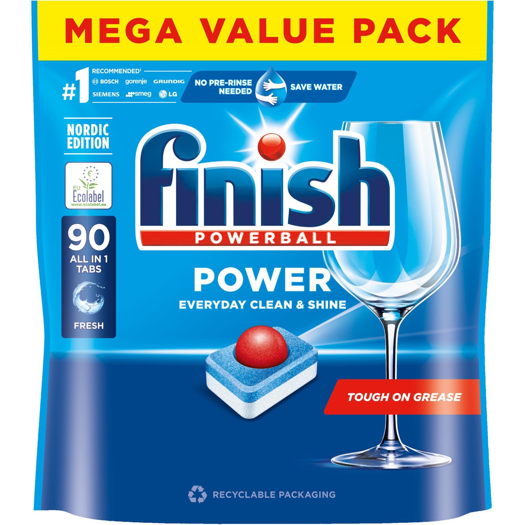 Finish Power All in 1 Dishwasher Detergent 90 Tablets_0