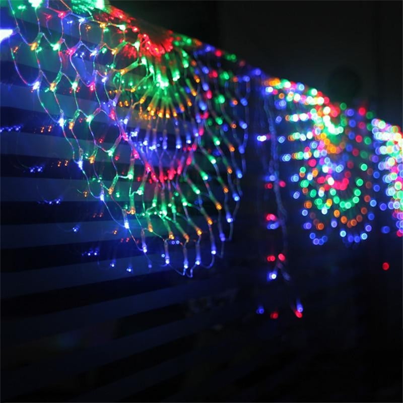 Peacock LED Net Light Outdoor Mesh Light 3M 424LED Window Curtain String Light For Backdrop Wall Christmas Fairy Holiday Light EU US AU UK Plug