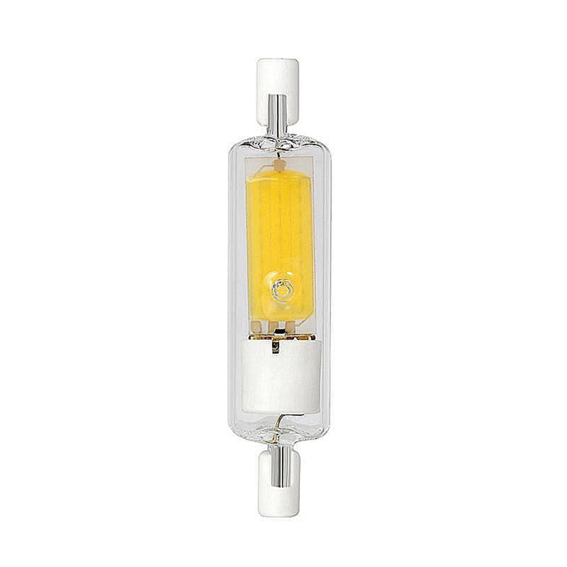 Dimmable No Flicker LED R7S Glass COB Tube Bulb 78MM 118MM Corn Lamp 110V 220V High Power J78 J118 Replace Halogen Light Lampadas