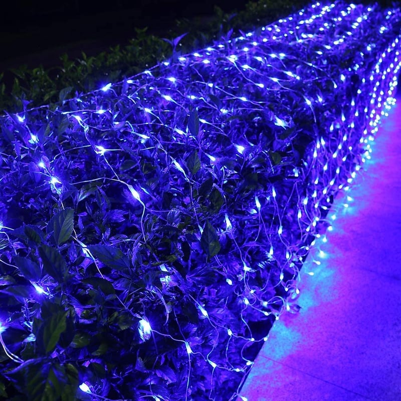 6x4m Net String Lights 880 LEDs Fishing Net String Lights Warm White Cold White Multi Color Waterproof Party Christmas Tree Wedding Patio Home Décor Interior Decorating