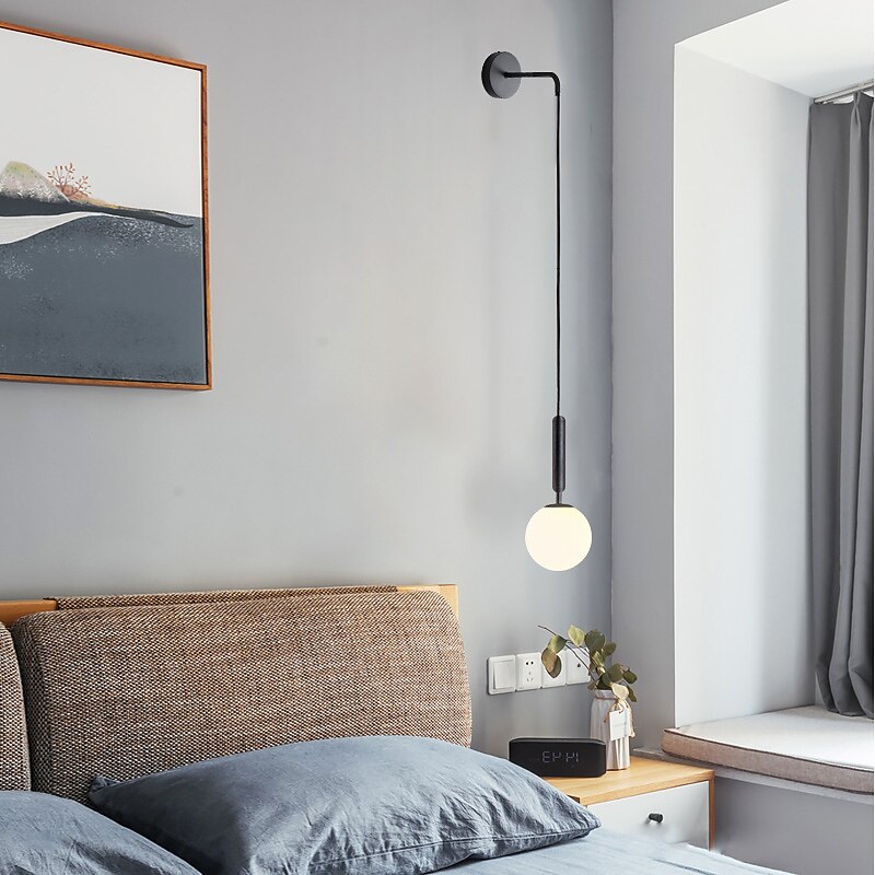 LED Nordic Style Wall Lamps Wall Sconces Living Room Bedroom Aluminum Wall Light 220-240V