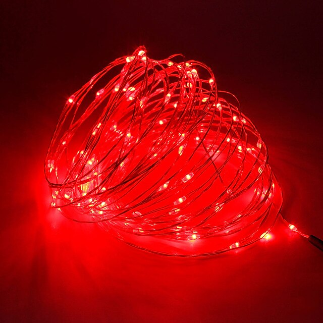 2m 20 LEDs String Lights Warm White White Red Gypsophila LED Lights Outdoor Cuttable New Design USB Powered Garden Courtyard Decoration Lamp 1 set
