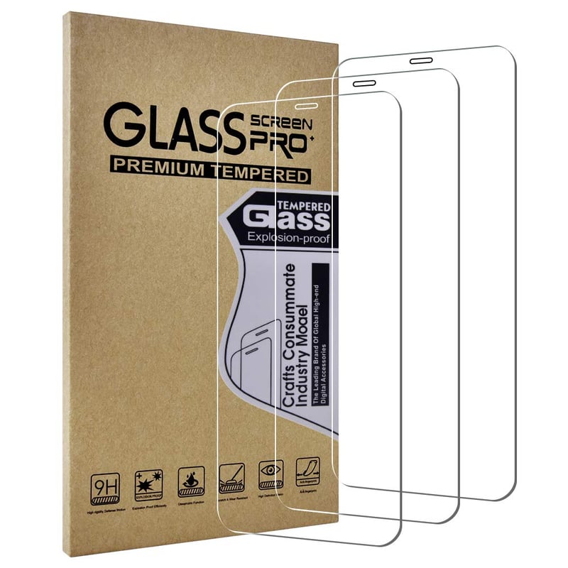 3 Pack Screen Protector For Apple iPhone 16 iPhone 15 Pro Max Plus iPhone 14 13 12 11 Pro Max Mini X XR XS Max 8 7 Plus Tempered Glass Anti-Fingerprint High Definition Scratch Proof