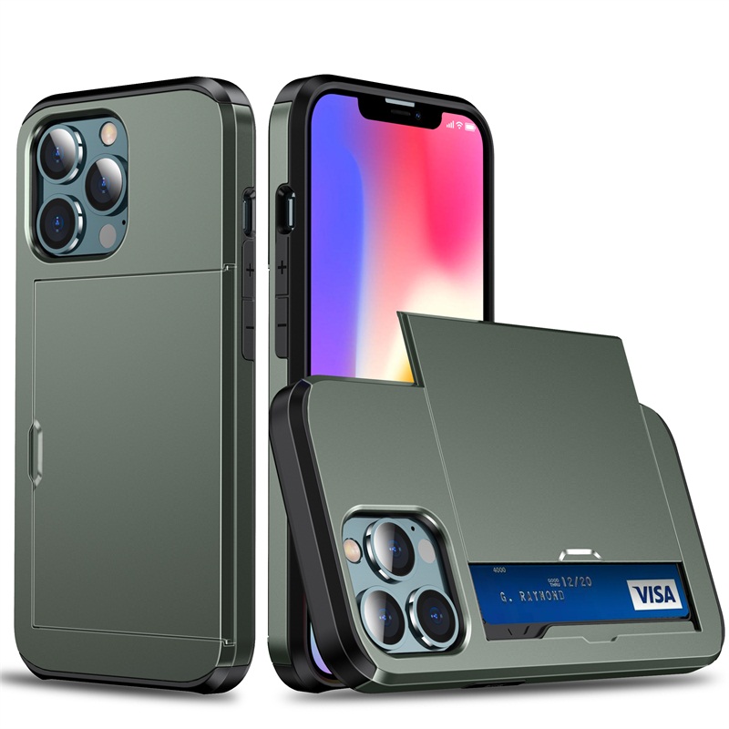 Phone Case For Apple iPhone 15 Pro Max Plus iPhone 14 13 12 11 Pro Max X XR XS 8 7 Plus Back Cover Wallet Case Shockproof Solid Color PC