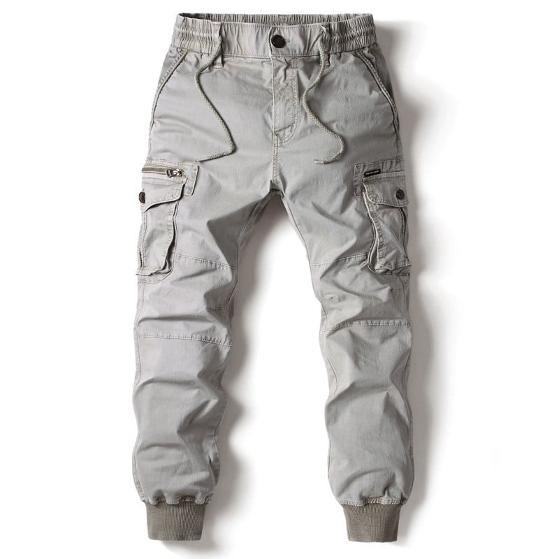 Men's Cargo Pants Cargo Trousers Trousers Tactical Drawstring Elastic Waist Multi Pocket Plain Breathable Outdoor Full Length Casual Daily Casual Tactical ArmyGreen Black Micro-elastic