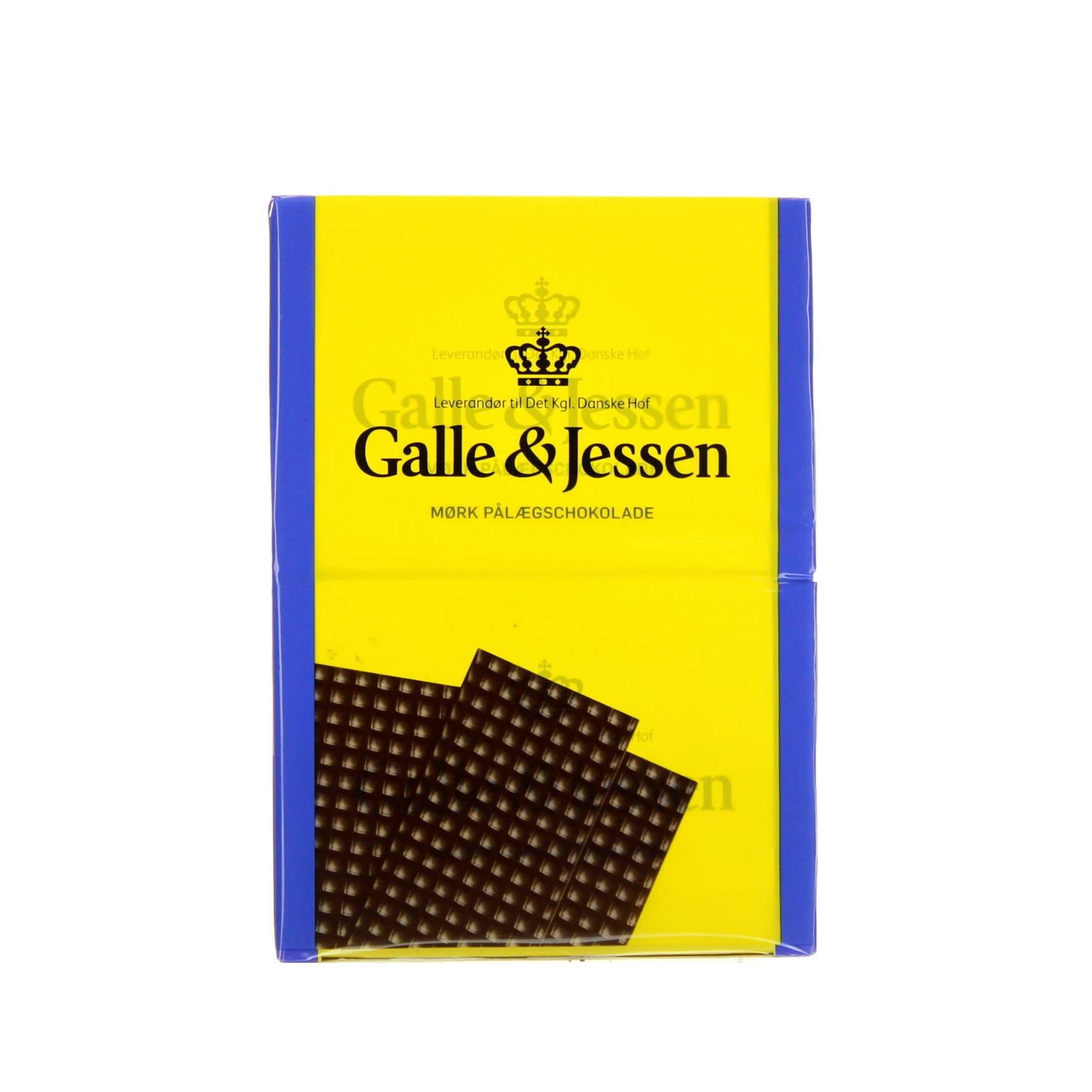 Galle & Jessen Pålægchokolade Mørk 216g_0