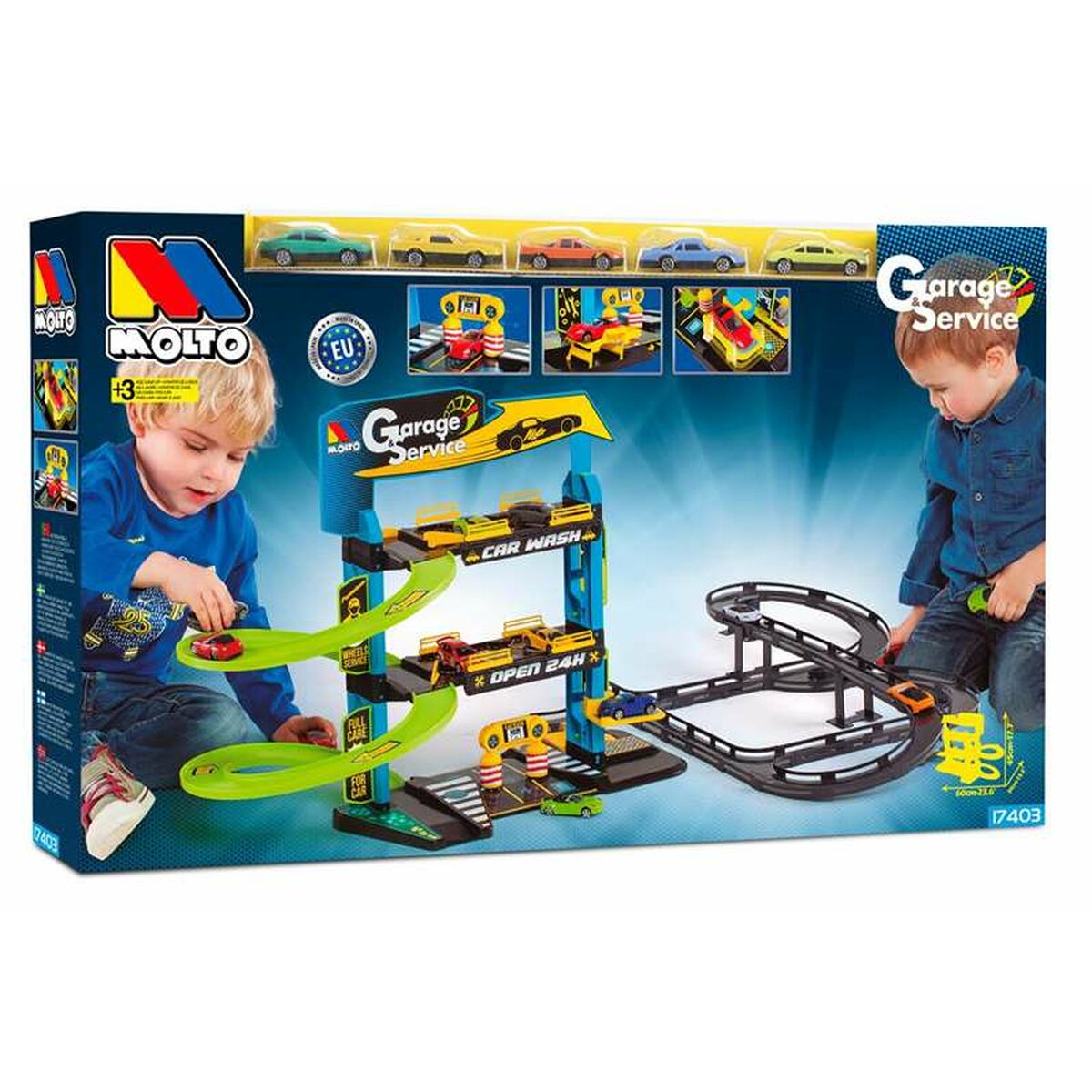 Car park with Cars Moltó (59 x 55 x 33) (5 pcs)_1