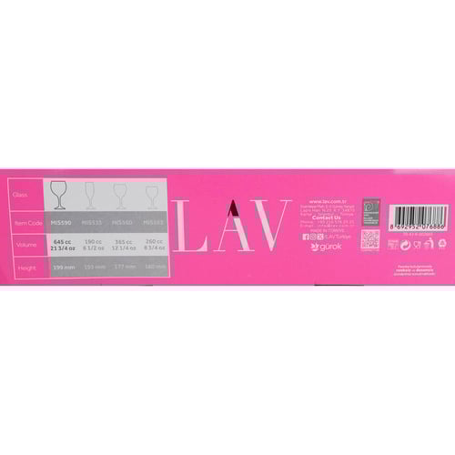 Koppesett LAV Misket 645 ml Krystall (Pakke med 2)_4