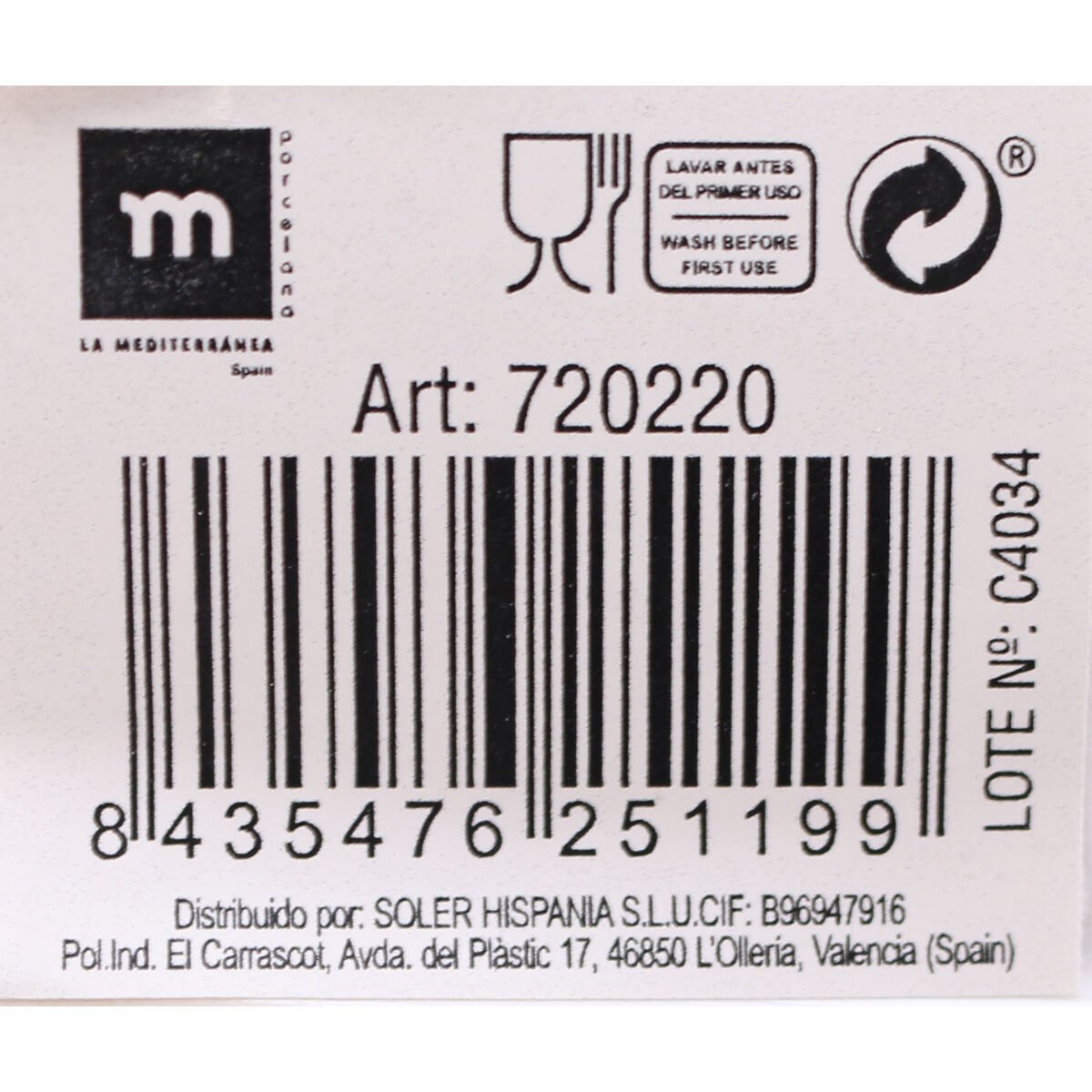 Tray Yummy Porcelain White (35,3 x 12 x 5 cm)_4