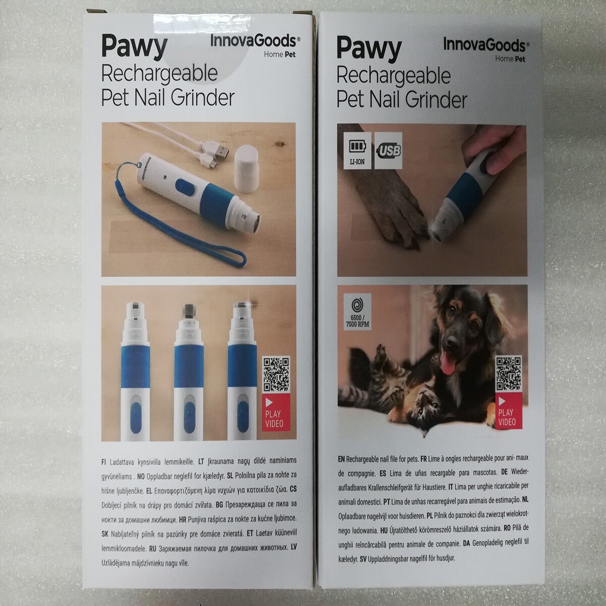 Rechargeable Pet Nail File Pawy InnovaGoods_35