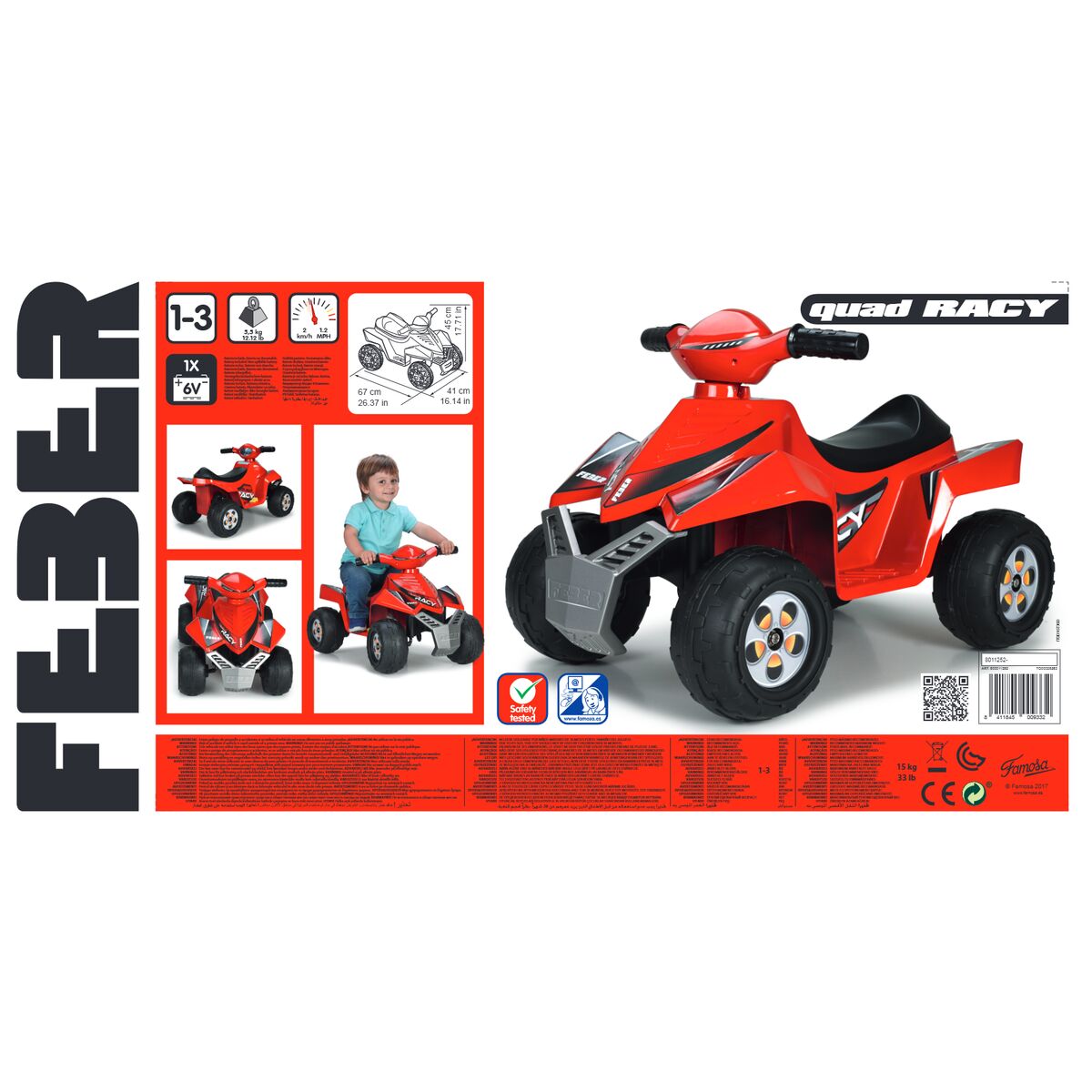 Electric Quad Feber Racy 6V (67 x 41 x 45 cm)_7