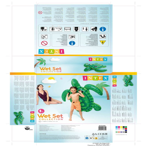 Upplåsbar bassängmadrass Intex (150 x 127 cm)_9