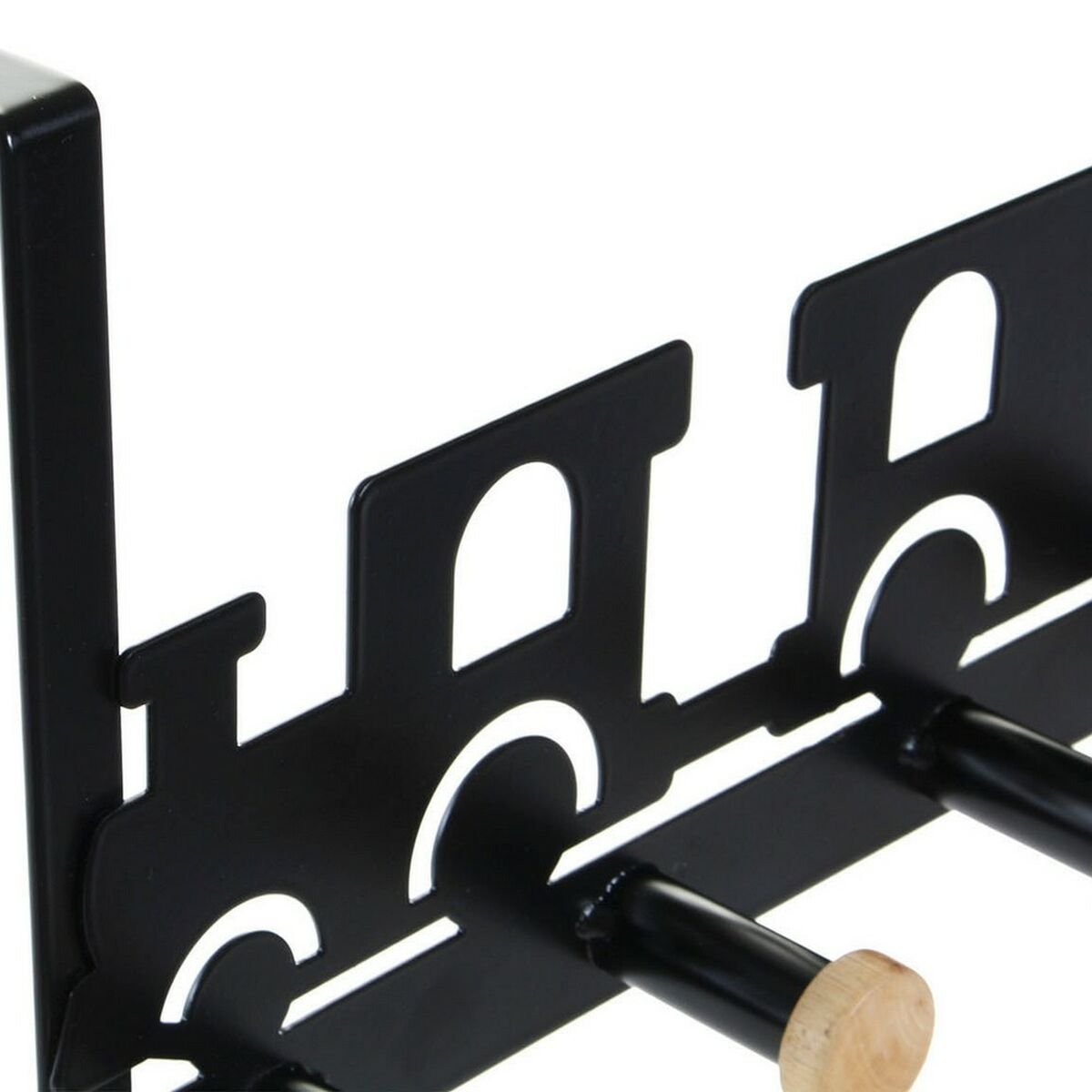 Door Coat Rack DKD Home Decor Train Metal MDF Wood (2 pcs) (28.5 x 8.5 x 16.5 cm)_3