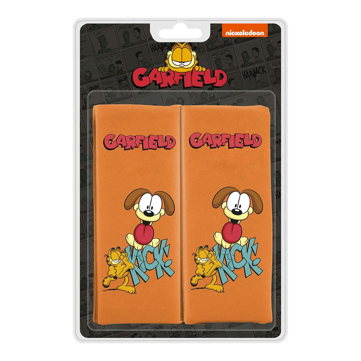 "Seat Belt Pads GAR101 Orange Garfield"_3