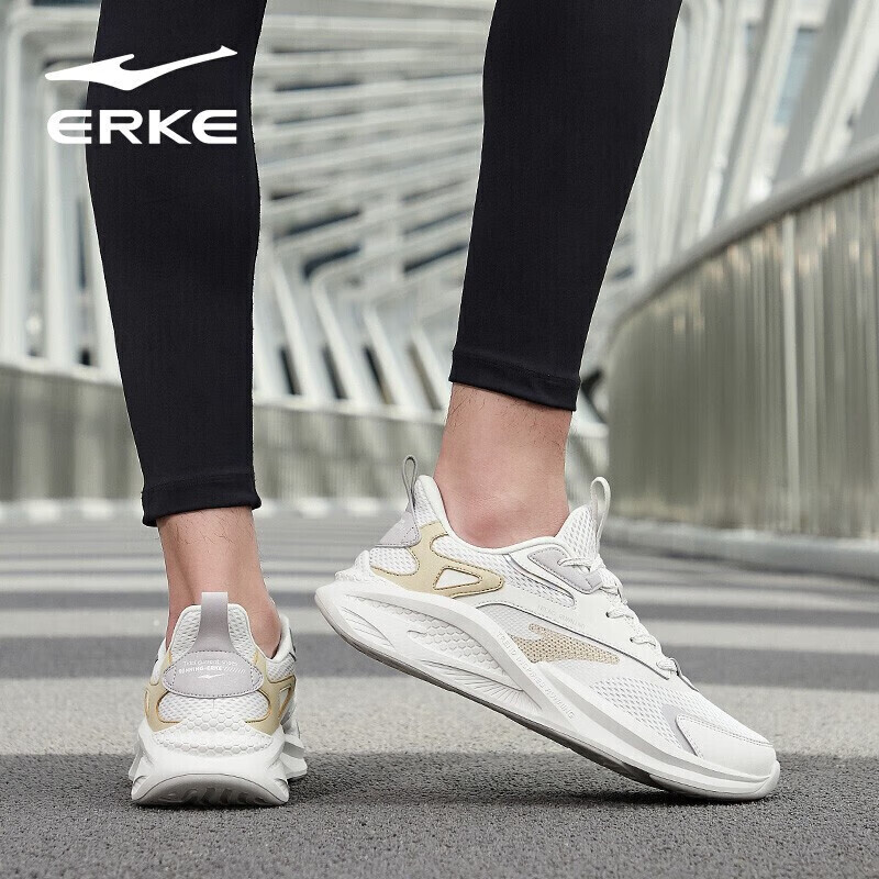 ERKE Men's Sneakers, Soft-Soled Lightweight Shock-Absorbing Outdoor Wear-Resistant Entry-Level Running Shoes for Fitness And Commuting_0