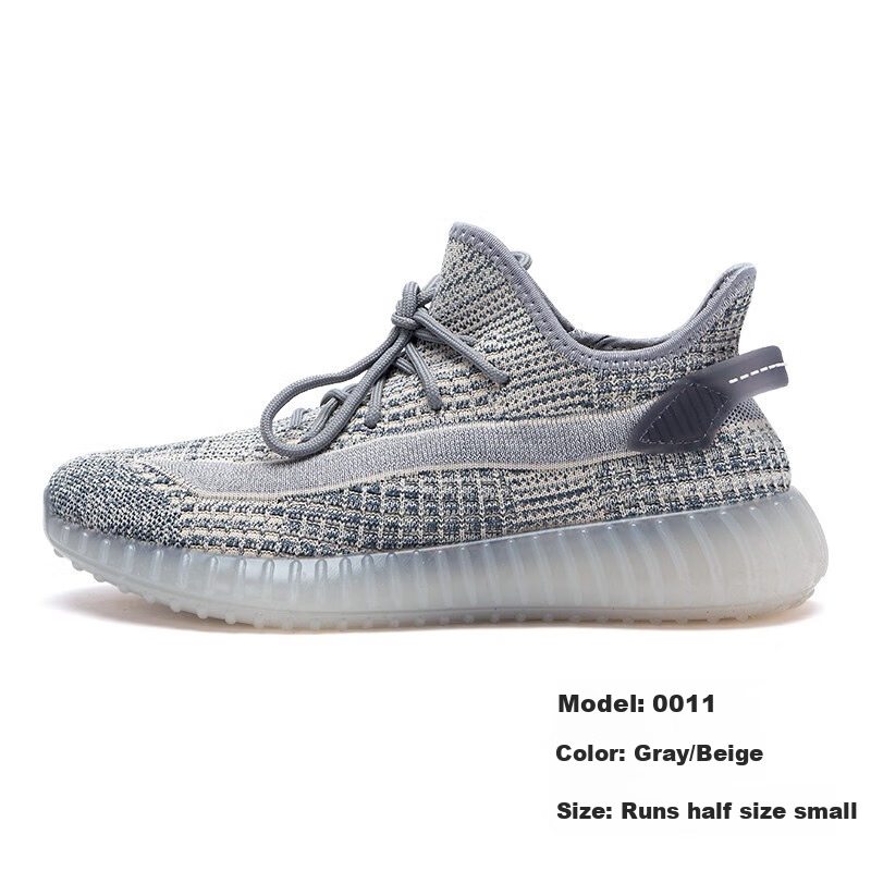 Warrior Official Coconut Shoes, Sports Running Shoes for Men, Mesh Upper Men's Shoes, Summer Breathable Casual Shoes, 0011 Gray And Beige, Size 39_0