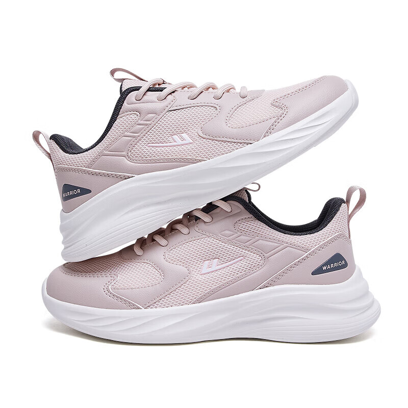 Warrior Official Men's Shoes, Shock-Absorbing Running Shoes, Breathable Summer Shoes for Men And Women, Couples' Sports Casual Shoes, Pink, Size 39_0