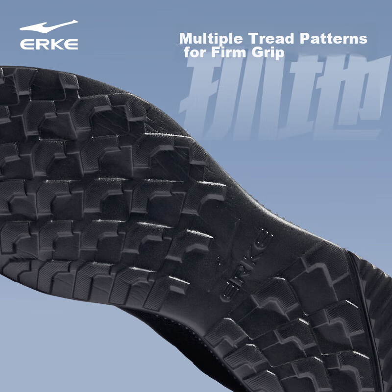 ERKE Men's Shoes, Sports Casual Shoes, Mesh Shoes for Men, Lightweight Shock-Absorbing Non-Slip Sports Shoes, Men's Jogging Shoes, Basic Running Shoes_0