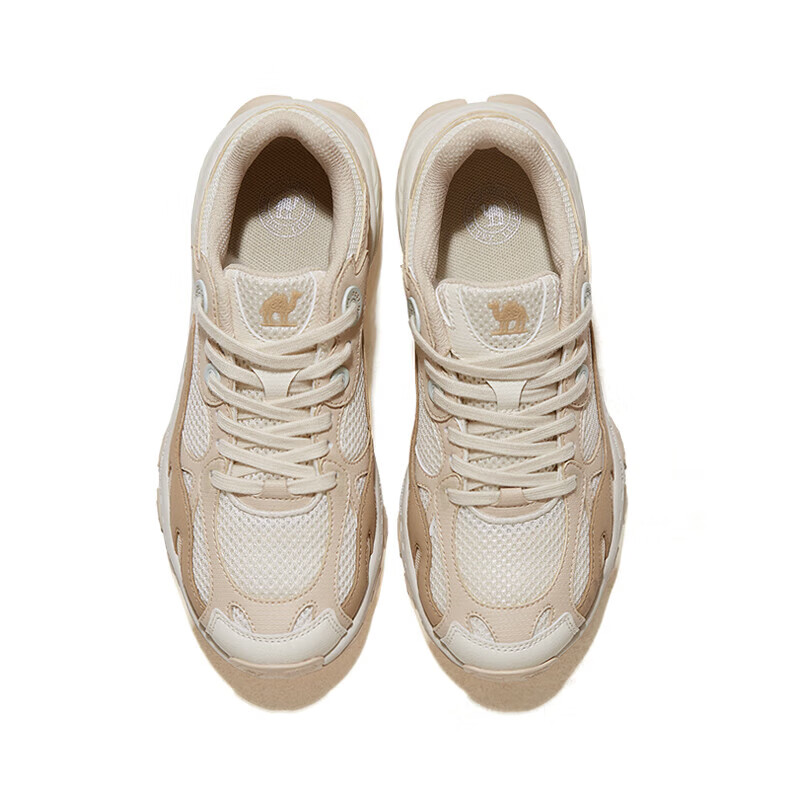 CAMEL Retro Jogging Shoes for Women - Han Yu White/light Brown, Size 40_0