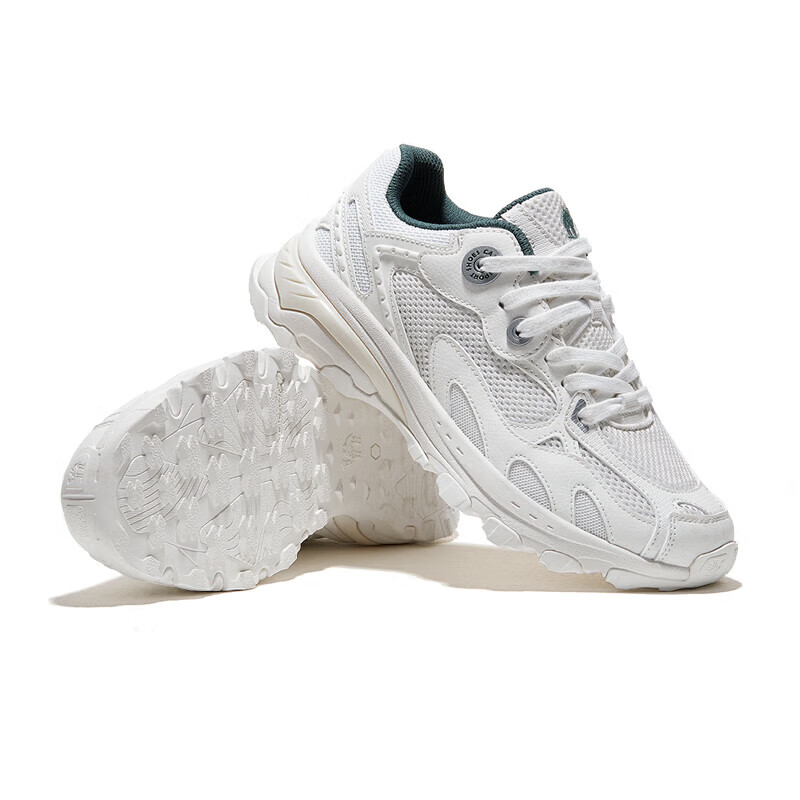 CAMEL Retro Jogging Shoes Women Cream White Olive Green 35 Breathable Sports Footwear_0