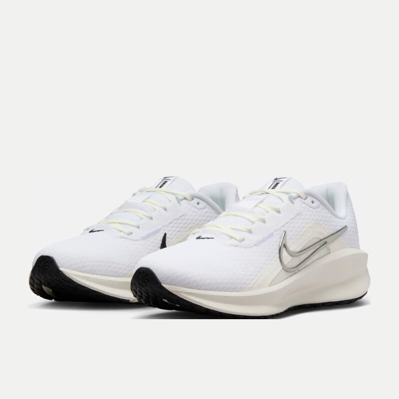 NIKE Women's DOWNSHIFTER 13 Breathable Running Shoes - White & Black_0
