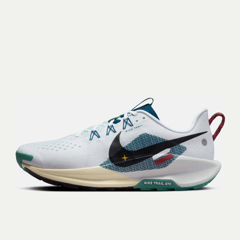 NIKE Pegasus Men's Outdoor Trail Running Shoes - White/Black/Blue - Size 40