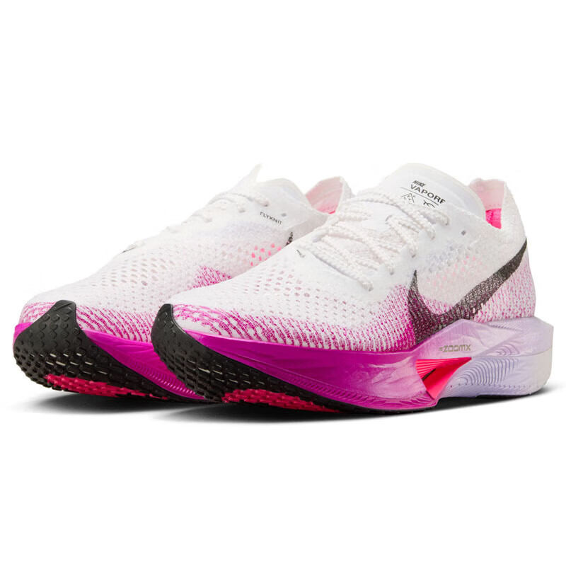 NIKE Vaporfly NEXT% 3 Women's Racing Running Shoes - White/Purple Red_0