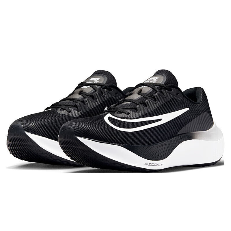 Nike ZoomX Fly 5 Men's Cushioned Running Shoes - Black/White_0