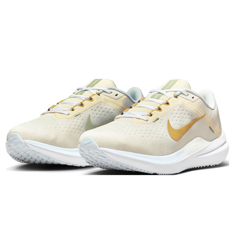 Nike Air Winflo 10 Women's Running Shoes - Sail White & Golden Yellow_0