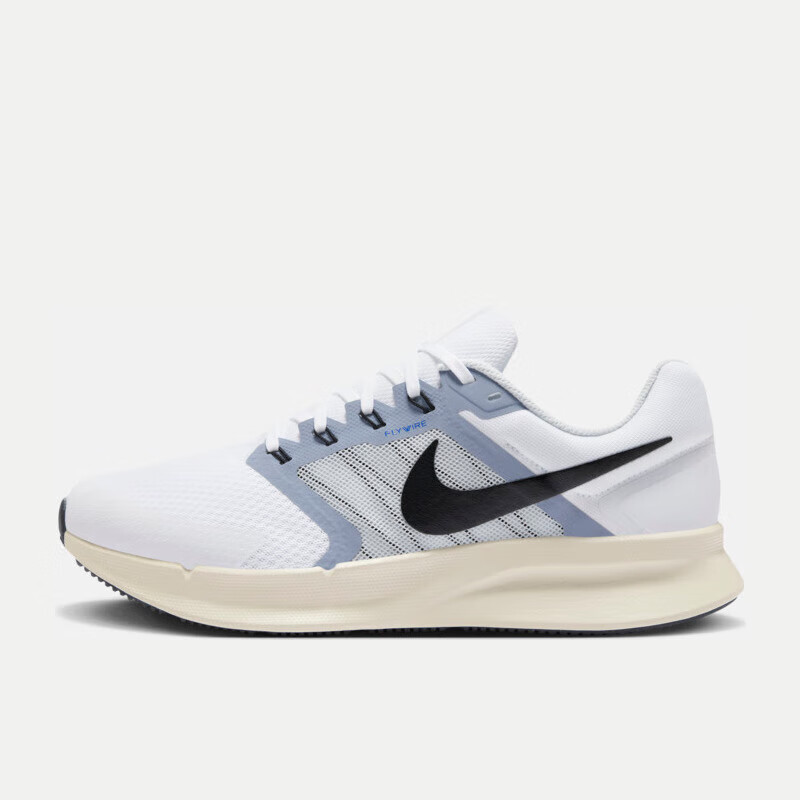 NIKE RUN SWIFT 3 Men's Running Shoes - White & Black, Size 42_0