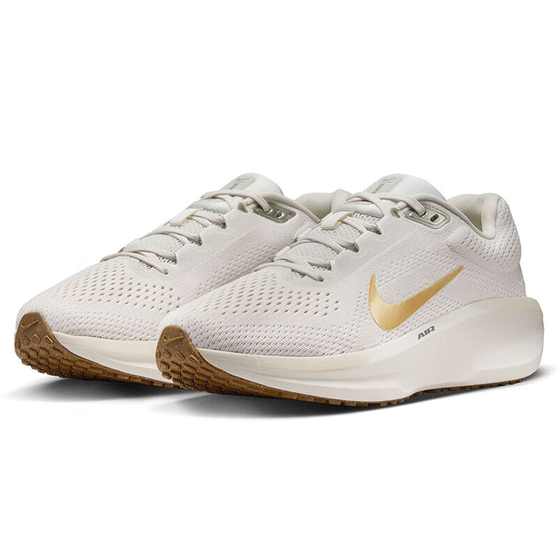 Nike WINFLO 11 Women's Shock-Absorbing Running Shoes, Off-White/Gold, Size 38_1