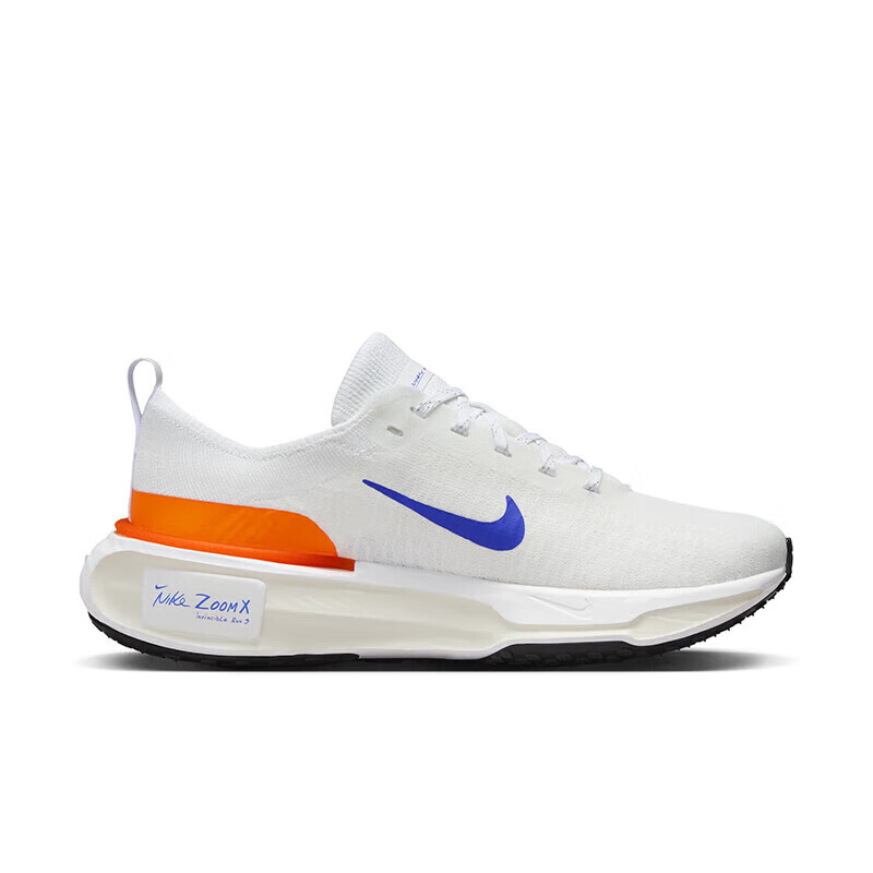 NIKE Women's Invincible 3 Cushioned Running Shoes - White/Blue/Orange Size 38_1