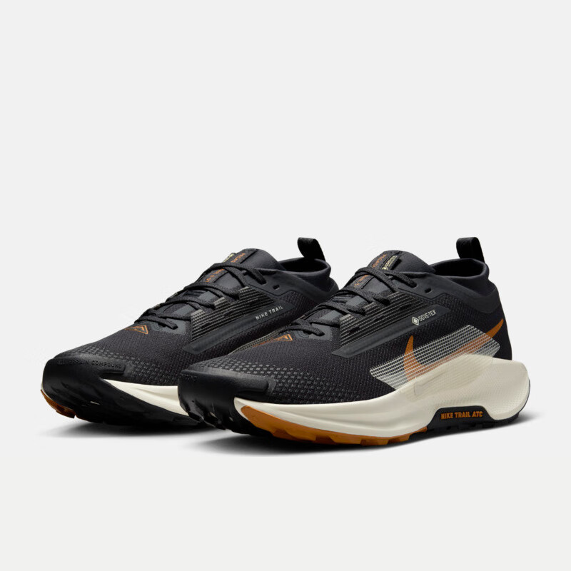NIKE Pegasus Trail 5 GTX Men's Waterproof Running Shoes, Black, Size 42_0