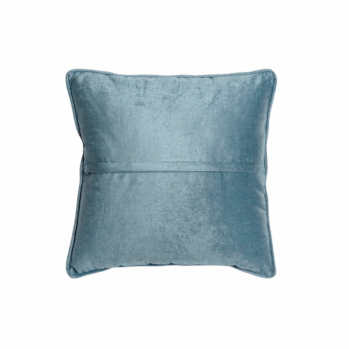 Cushion DKD Home Decor Blue Polyester Velvet Golden (45 x 10 x 45 cm)_4