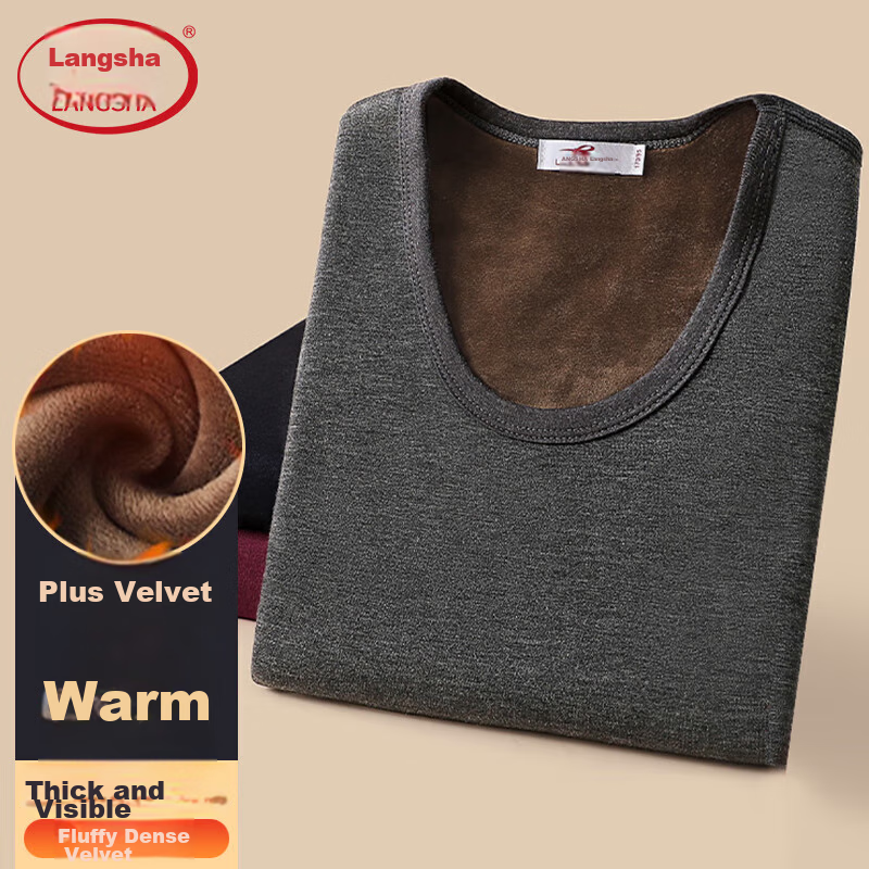 LangSha Men's Thickened Fleece Vest