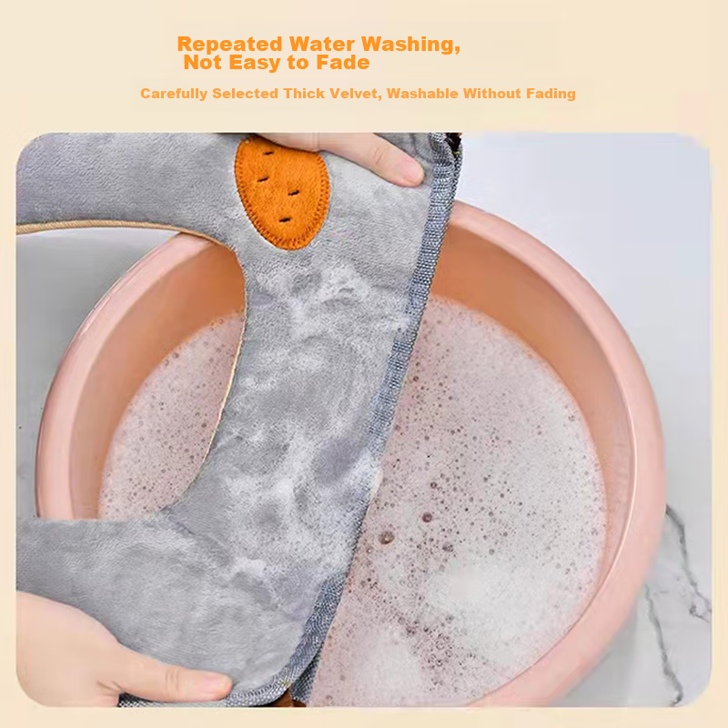 Mengting Thick Plush Toilet Seat Cover Set